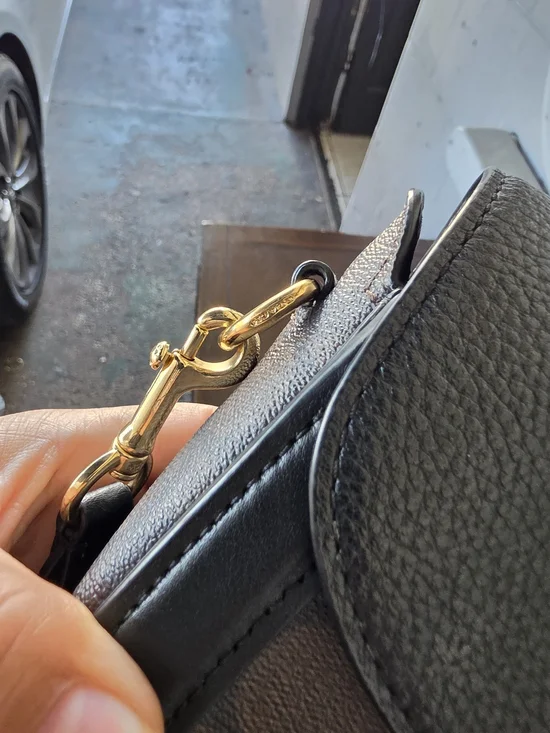 Coach Signature Small Saddle Crossbody Bag in Brown/Black - Picture 6 of 6